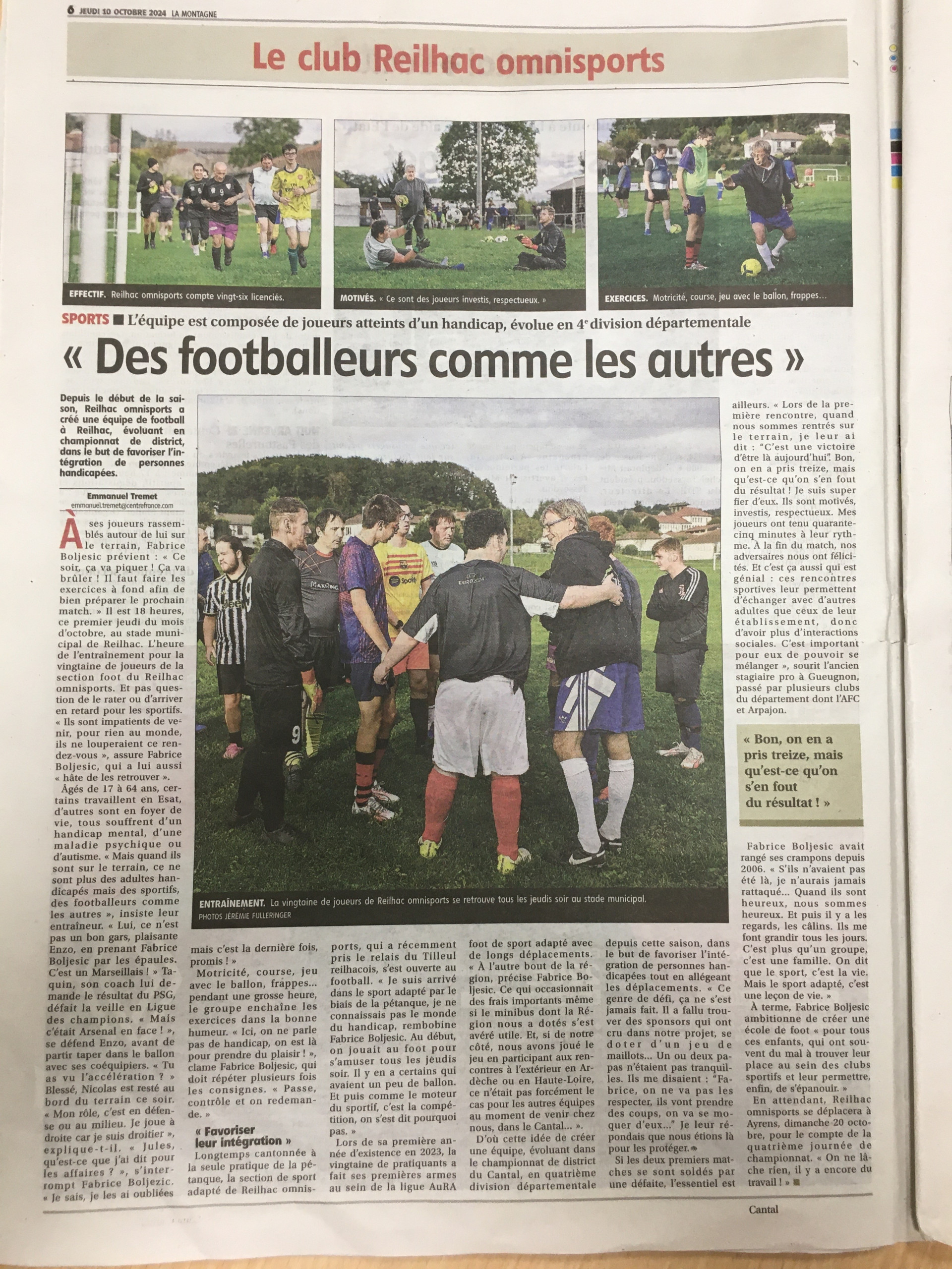 article titre des footballeurs pas comme les autres